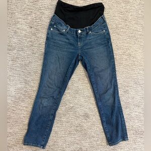 GAP Women's Full Panel Blue Maternity Jeans